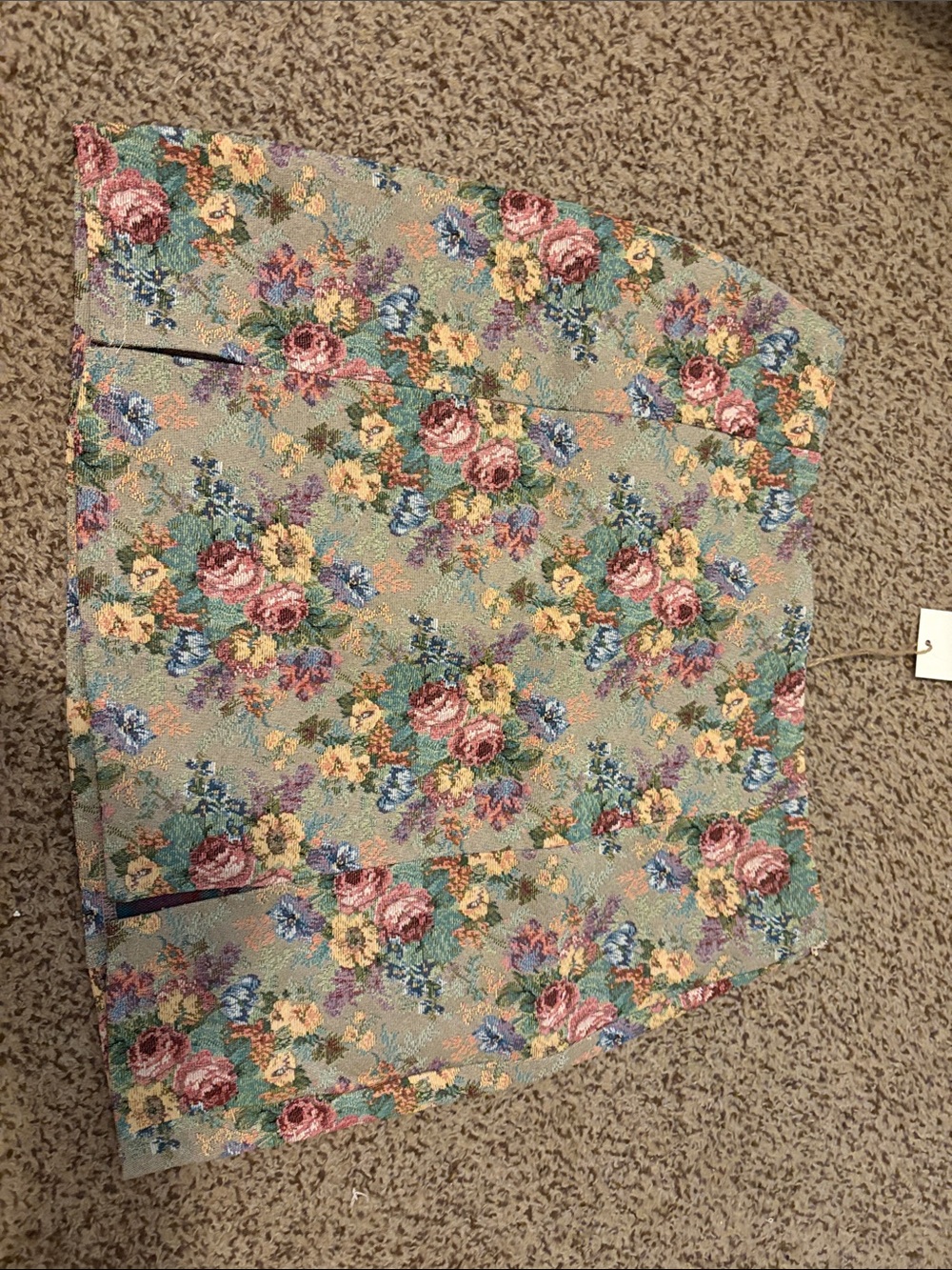 Floral Print Pencil Skirt in Multicolor